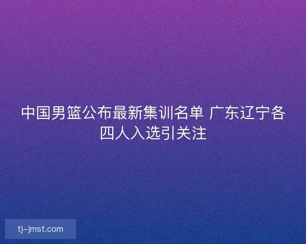 中国男篮公布最新集训名单 广东辽宁各四人入选引关注